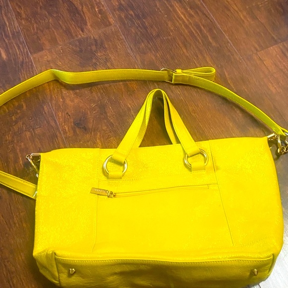 Yellow Leather Tote Bag - Picture 11 of 15